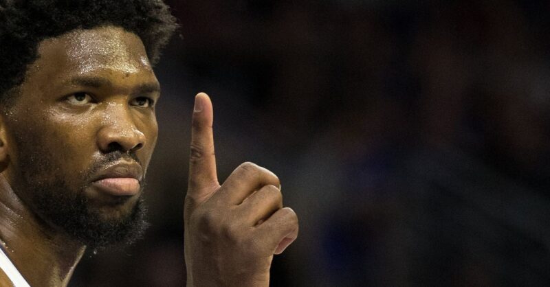 Joel Embiid Fined $75 000 for Obscene On Court Gestures TMSPN Joel Embiid Fined $75 000 for Obscene On Court Gestures TMSPN