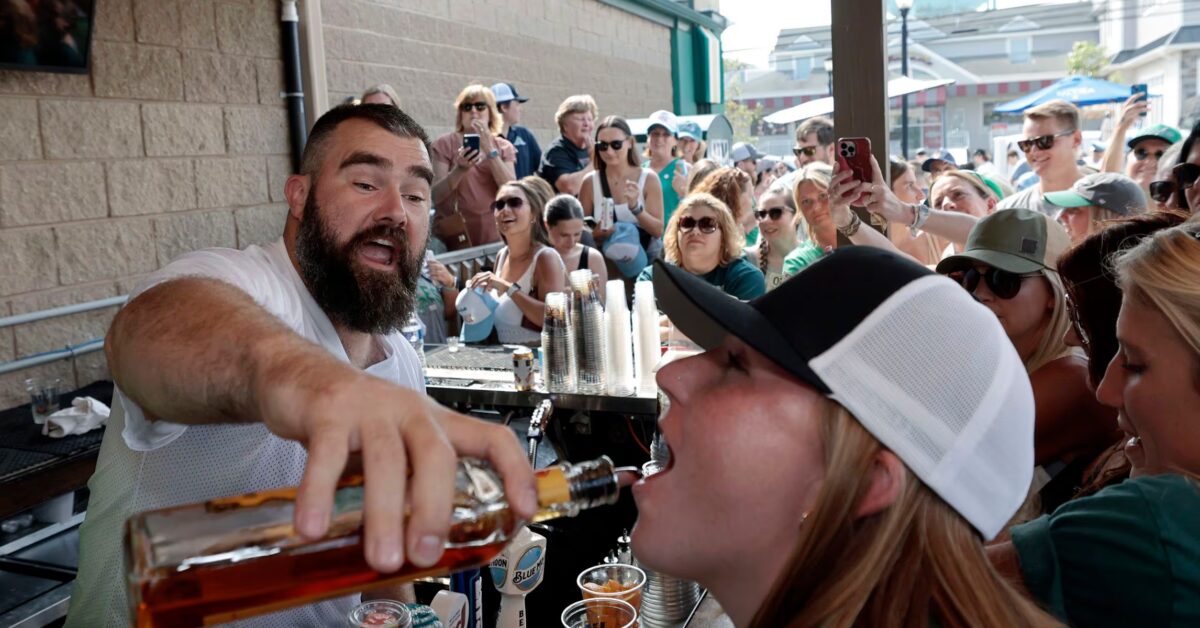Here's Why Jason Kelce Believes He'd Destroy Travis Kelce in a Drinking