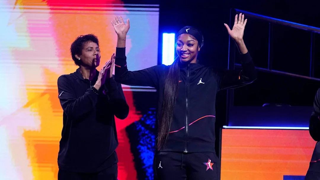 Angel Reese and Caitlin Clark teaming up for a fun TikTok video with Sheryl Swoopes