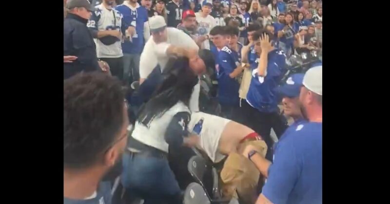 Fan Rivalry Fight Cowboys Fan Violently Attacks Giants Supporter During Thursday Night ...