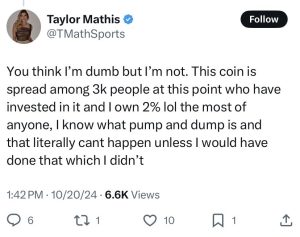 Sports Betting Influencer Taylor Mathis Defends Herself After Wild