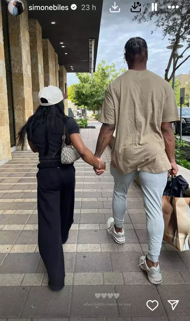 Simone Biles Considers Adding Husband Jonathan Owens to Gymnastics Tour(02)