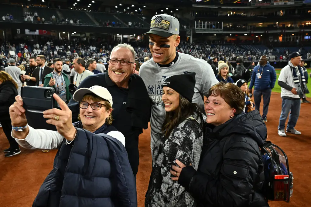 Aaron Judge Celebrates Yankees' First World Series Berth in 15 Years