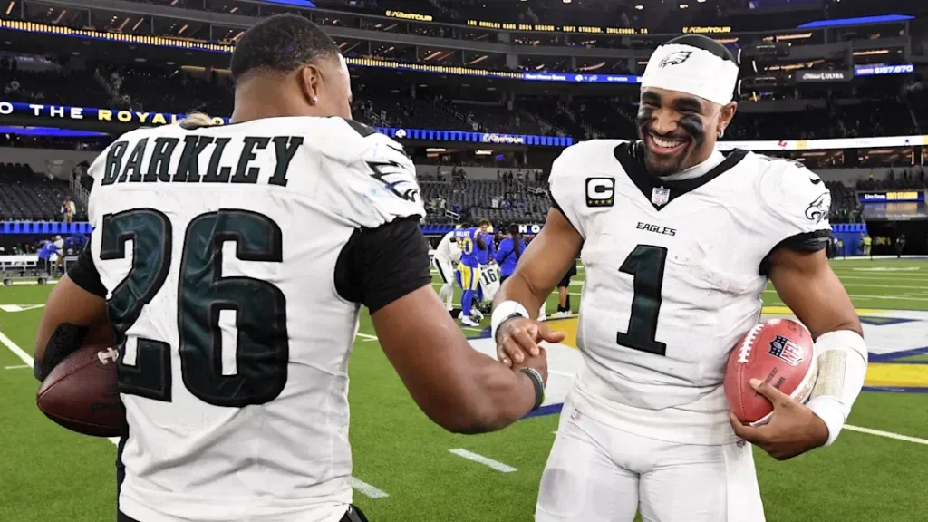Jalen Hurts and Saquon Barkley Surprise Eagles O-Line with Thoughtful