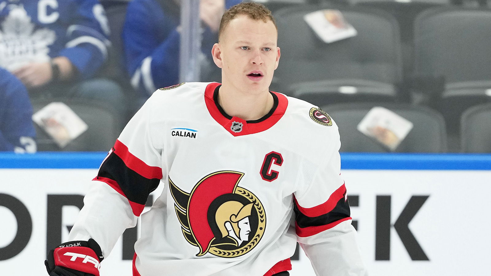 Brady Tkachuk Reacts to Ottawa Fans Booing U.S. National Anthem - TMSPN