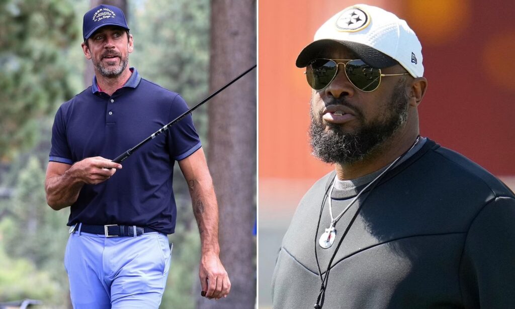 Aaron Rodgers Forcefully Shuts Down Rumors of Mike Tomlin’s Firing ...