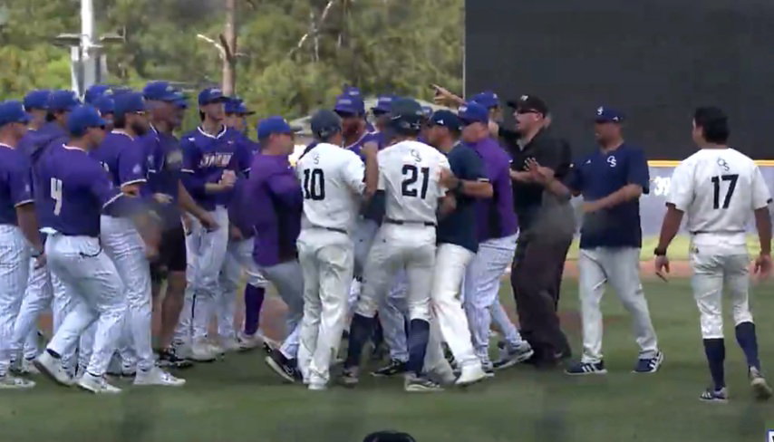 Benches Clear After Tense Finish Between Georgia Southern and James ...