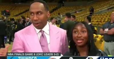 Stephen A. Smith's Daughter Samantha Steals Spotlight During NBA Finals