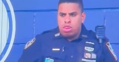 NYPD Cop Caught in Awkward On-Air Moment During Yankees Game - TMSPN