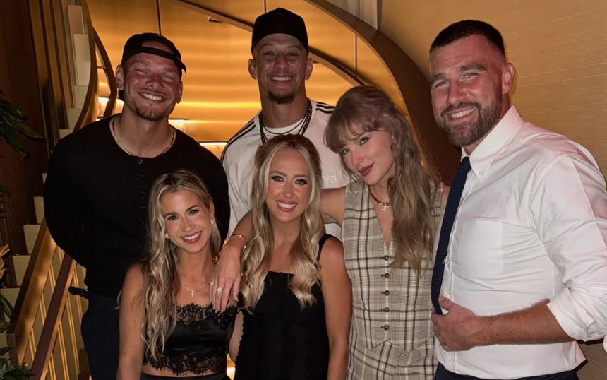 Kane Brown Reacts to Viral Photo With Taylor Swift and Travis Kelce TMSPN(00)