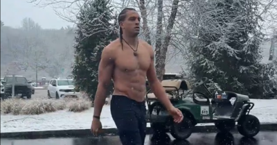 Patriots’ Mack Hollins Stuns Fans by Showing Up Shirtless and Barefoot
