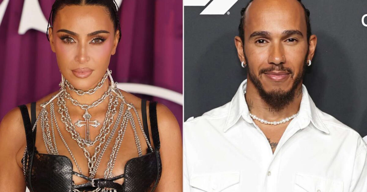 Kim Kardashian and Lewis Hamilton Share Rare PDA During Family Getaway