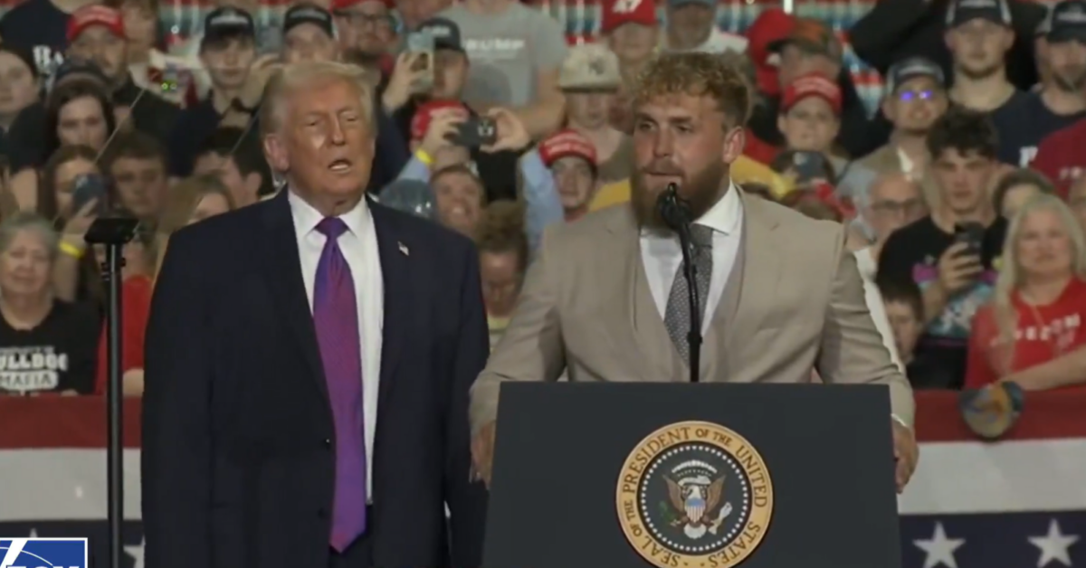 Donald Trump Tells Crowd Jake Paul Could Run for Office and Promises ...