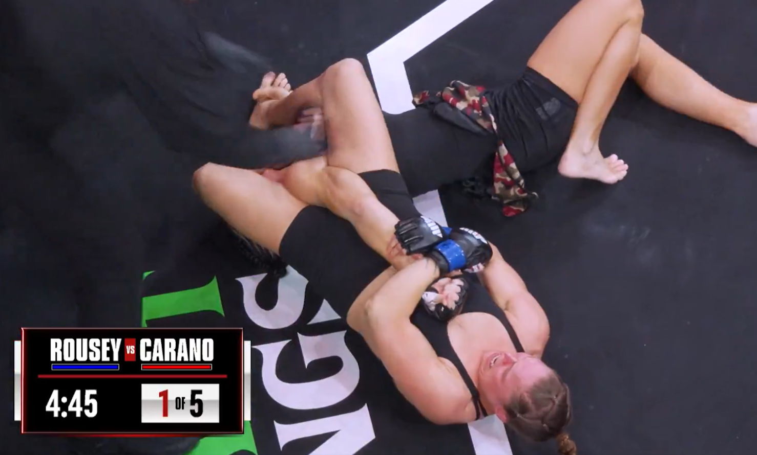 Ronda Rousey Destroys Gina Carano in MMA Comeback Fight - TMSPN