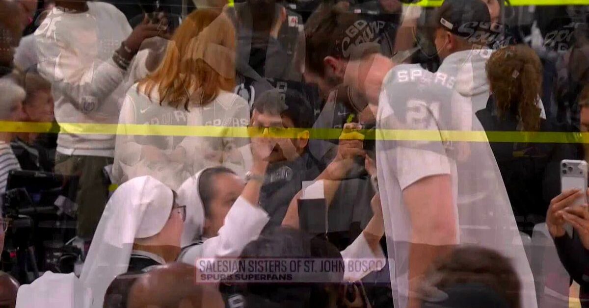 Blessed Player Spurs Player Went Viral After Getting Blessed By Nuns Before Game 4 - TMSPN