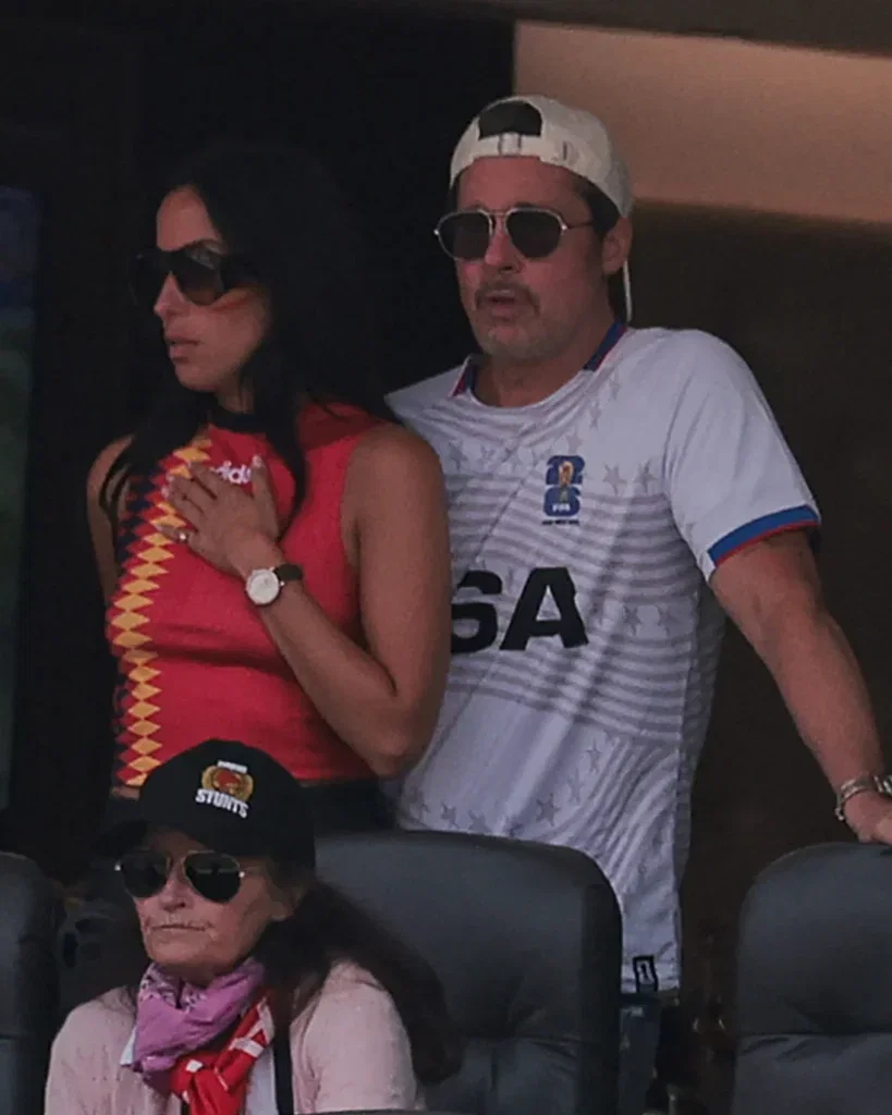 Brad Pitt and Ines de Ramon Turn World Cup Match Into Date Night in Los ...